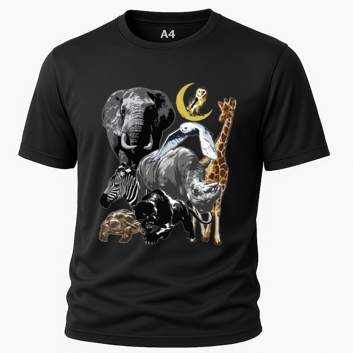 Zookeeper Jungle Animals Theme Safari Zoo Birthday Themed Cooling Performance Crew T-Shirt