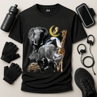 Zookeeper Jungle Animals Theme Safari Zoo Birthday Themed Cooling Performance Crew T-Shirt