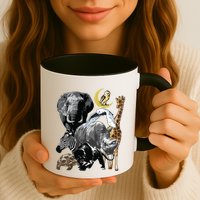 Zookeeper Jungle Animals Theme Safari Zoo Birthday Themed Mug