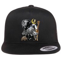 Zookeeper Jungle Animals Theme Safari Zoo Birthday Themed Flat Bill Trucker Hat
