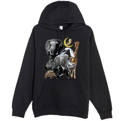Zookeeper Jungle Animals Theme Safari Zoo Birthday Themed Premium Pullover Hoodie