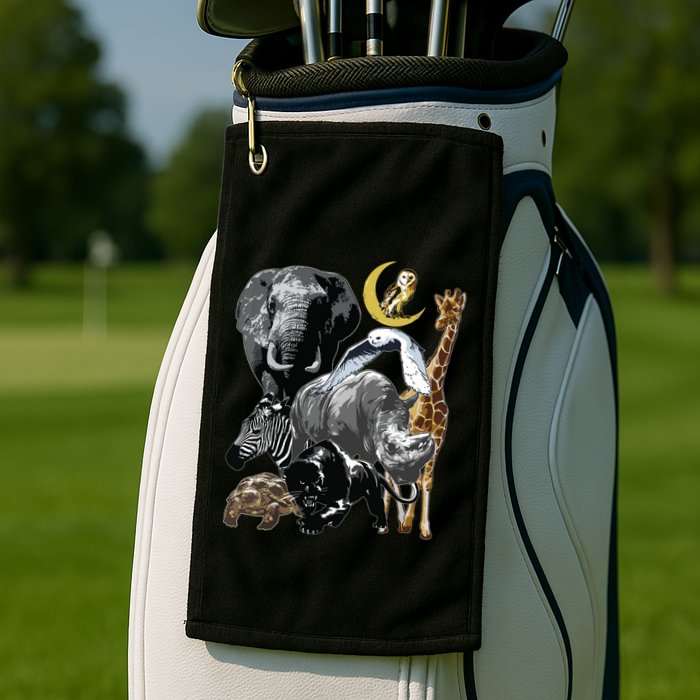 Zookeeper Jungle Animals Theme Safari Zoo Birthday Themed Golf Towel