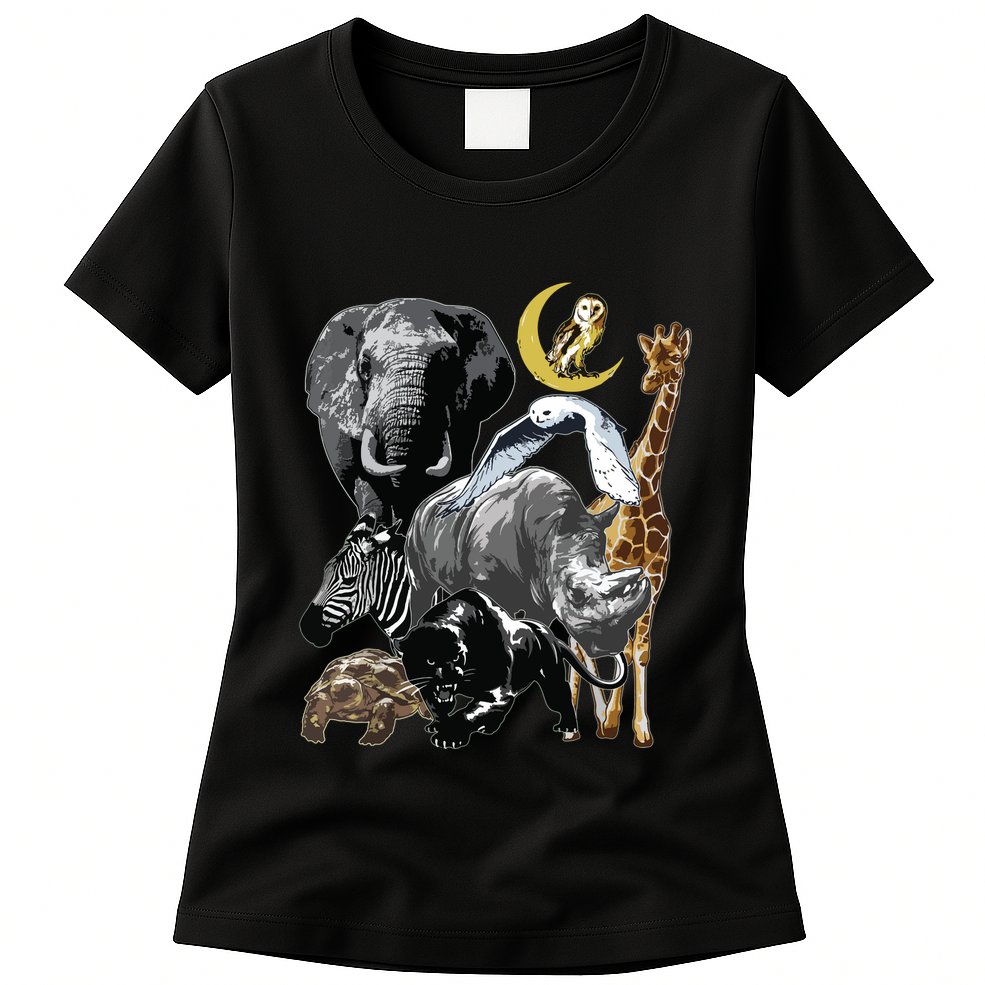 Zookeeper Jungle Animals Theme Safari Zoo Birthday Themed Womens T-Shirt