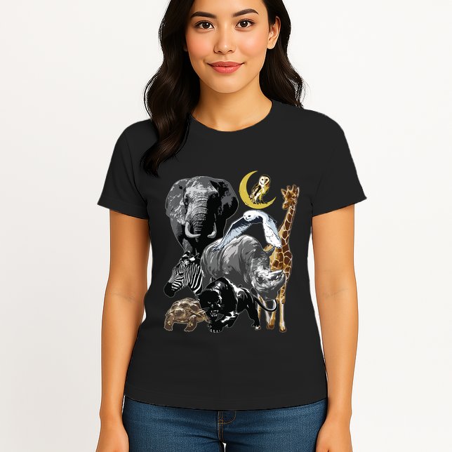 Zookeeper Jungle Animals Theme Safari Zoo Birthday Themed Womens T-Shirt