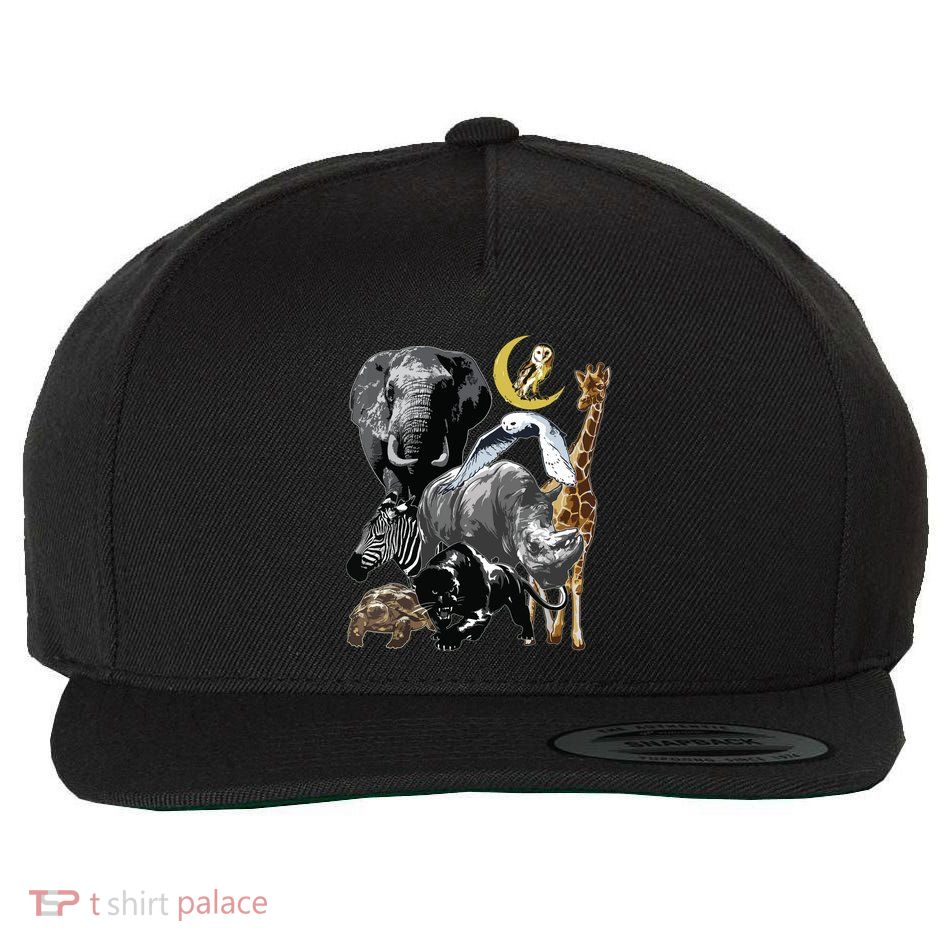 Zookeeper Jungle Animals Theme Safari Zoo Birthday Themed Wool Snapback Cap