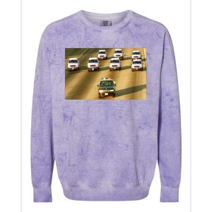 Zay Jones Oj Simpson Car Chase Colorblast Crewneck Sweatshirt