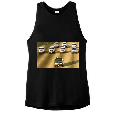 Zay Jones Oj Simpson Car Chase Ladies PosiCharge Tri-Blend Wicking Tank