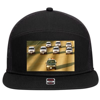 Zay Jones Oj Simpson Car Chase 7 Panel Mesh Trucker Snapback Hat