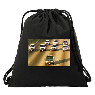 Zay Jones Oj Simpson Car Chase Drawstring Bag