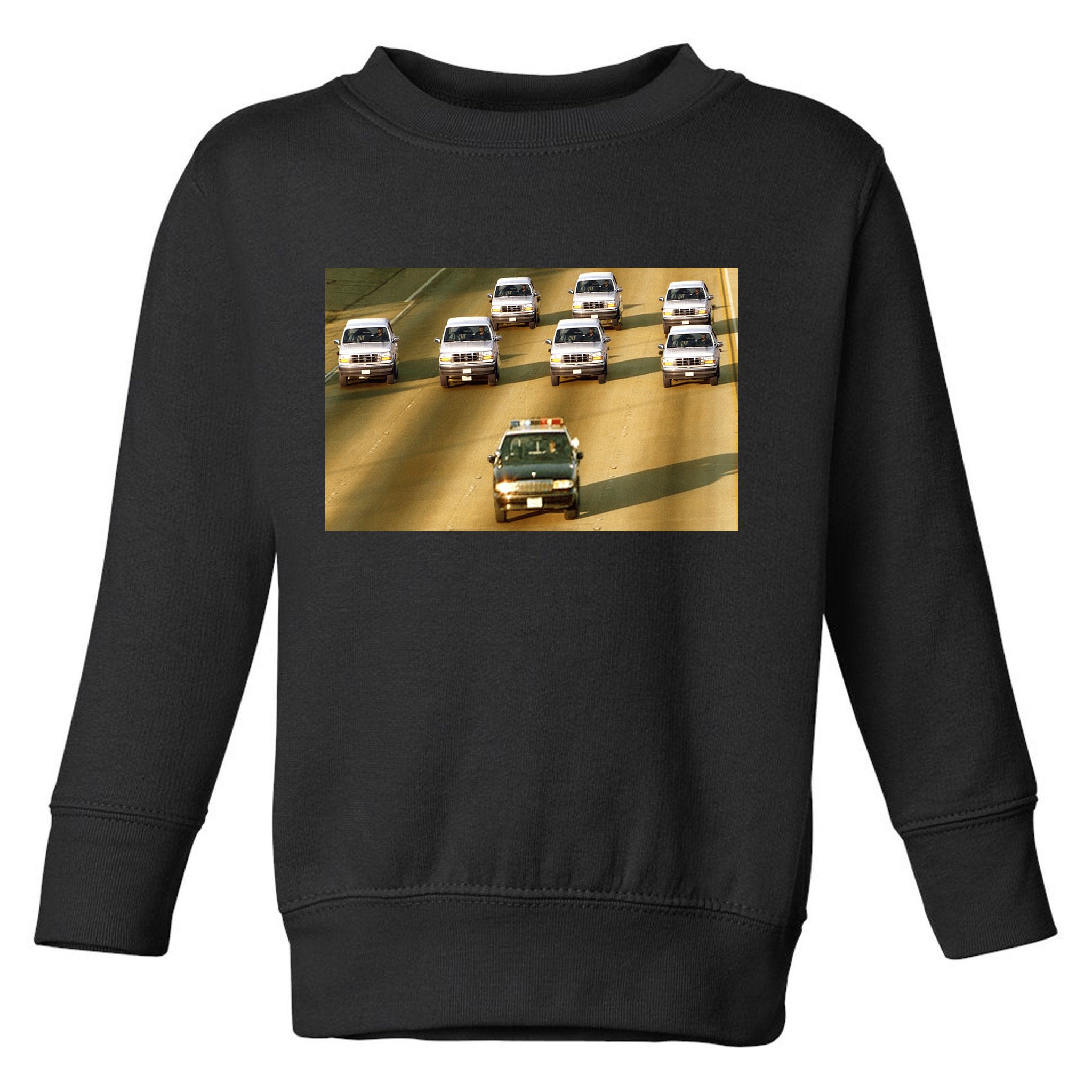 Zay Jones Oj Simpson Car Chase Toddler Sweatshirt