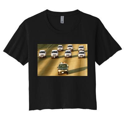Zay Jones Oj Simpson Car Chase Women's Crop Top Tee