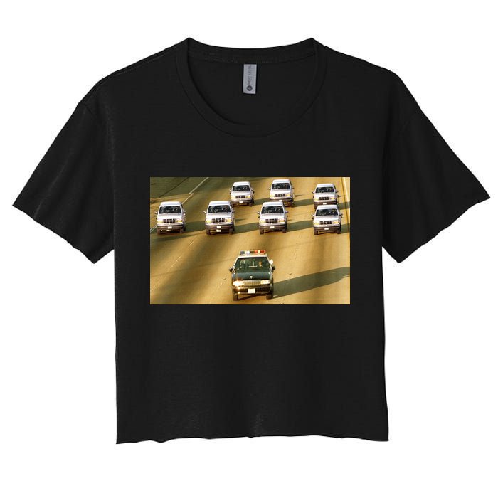 Zay Jones Oj Simpson Car Chase Women's Crop Top Tee