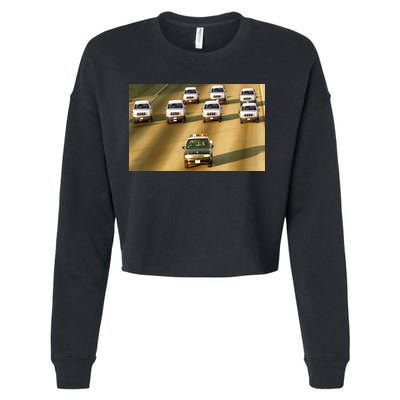 Zay Jones Oj Simpson Car Chase Cropped Pullover Crew