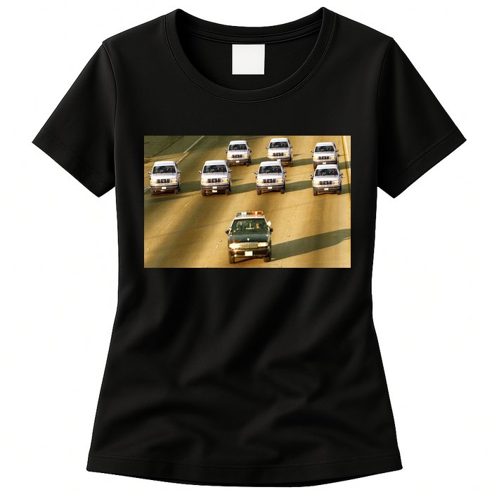 Zay Jones Oj Simpson Car Chase Womens T-Shirt