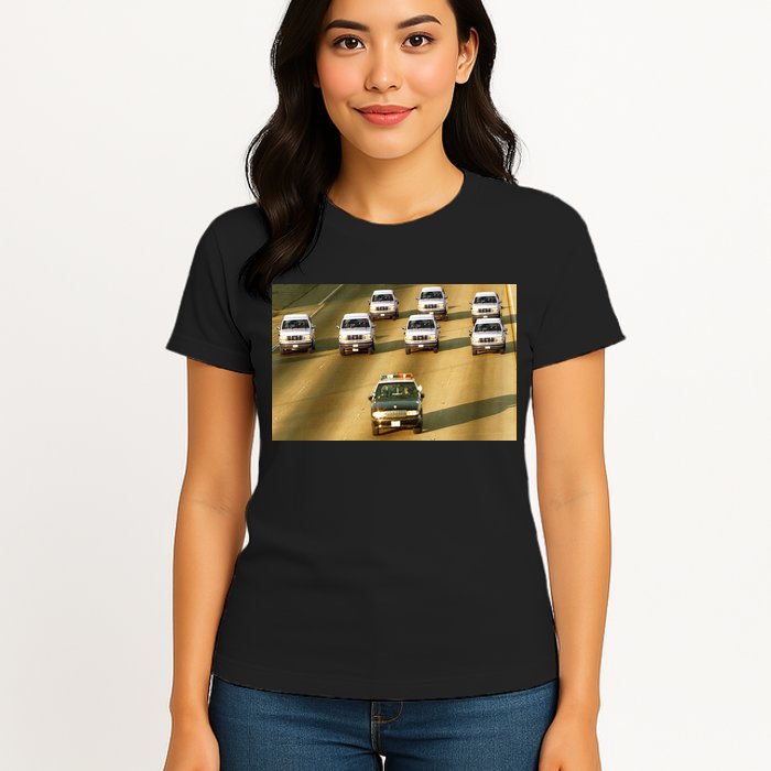 Zay Jones Oj Simpson Car Chase Womens T-Shirt