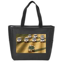 Zay Jones Oj Simpson Car Chase Zip Tote Bag