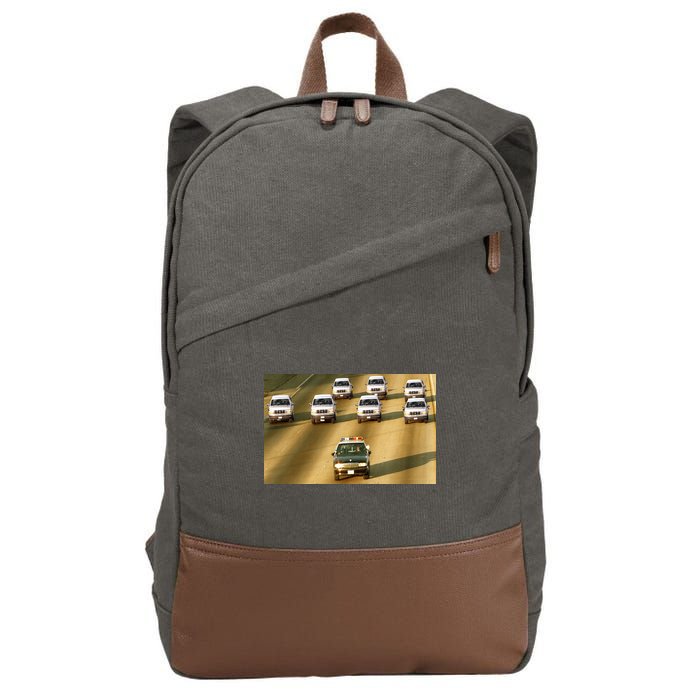 Zay Jones Oj Simpson Car Chase Cotton Canvas Backpack