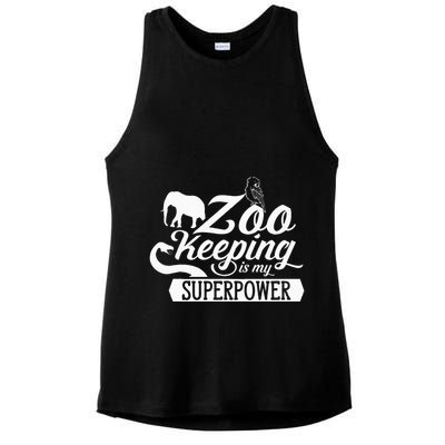 Zookeeper Job Zookeepers Zoo Keeper Zookeeping Ladies PosiCharge Tri-Blend Wicking Tank