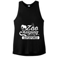 Zookeeper Job Zookeepers Zoo Keeper Zookeeping Ladies PosiCharge Tri-Blend Wicking Tank