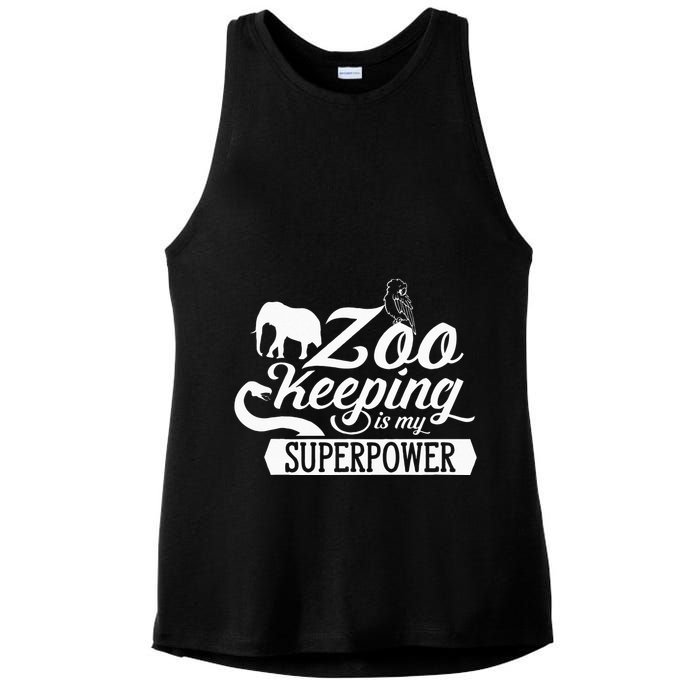 Zookeeper Job Zookeepers Zoo Keeper Zookeeping Ladies PosiCharge Tri-Blend Wicking Tank