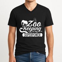 Zookeeper Job Zookeepers Zoo Keeper Zookeeping V-Neck T-Shirt