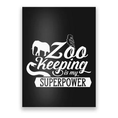 Zookeeper Job Zookeepers Zoo Keeper Zookeeping Poster
