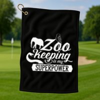 Zookeeper Job Zookeepers Zoo Keeper Zookeeping Golf Towel