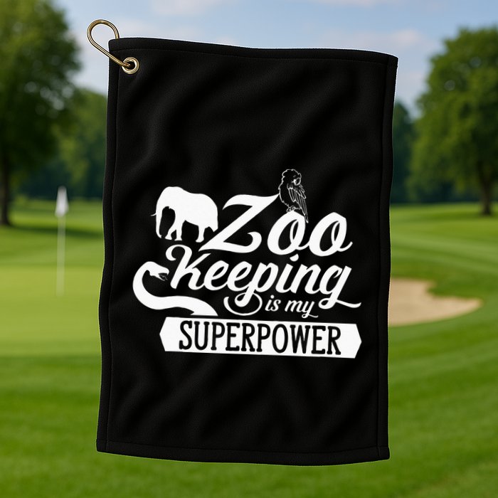 Zookeeper Job Zookeepers Zoo Keeper Zookeeping Golf Towel