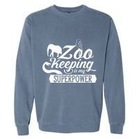 Zookeeper Job Zookeepers Zoo Keeper Zookeeping Garment-Dyed Sweatshirt