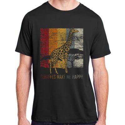 Zoo Keeper Africa Vintage Retro Gift Giraffe Adult ChromaSoft Performance T-Shirt