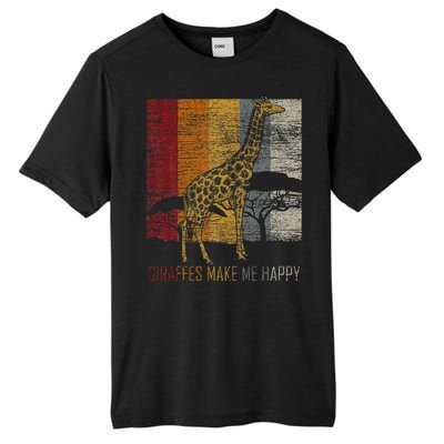 Zoo Keeper Africa Vintage Retro Gift Giraffe Tall Fusion ChromaSoft Performance T-Shirt