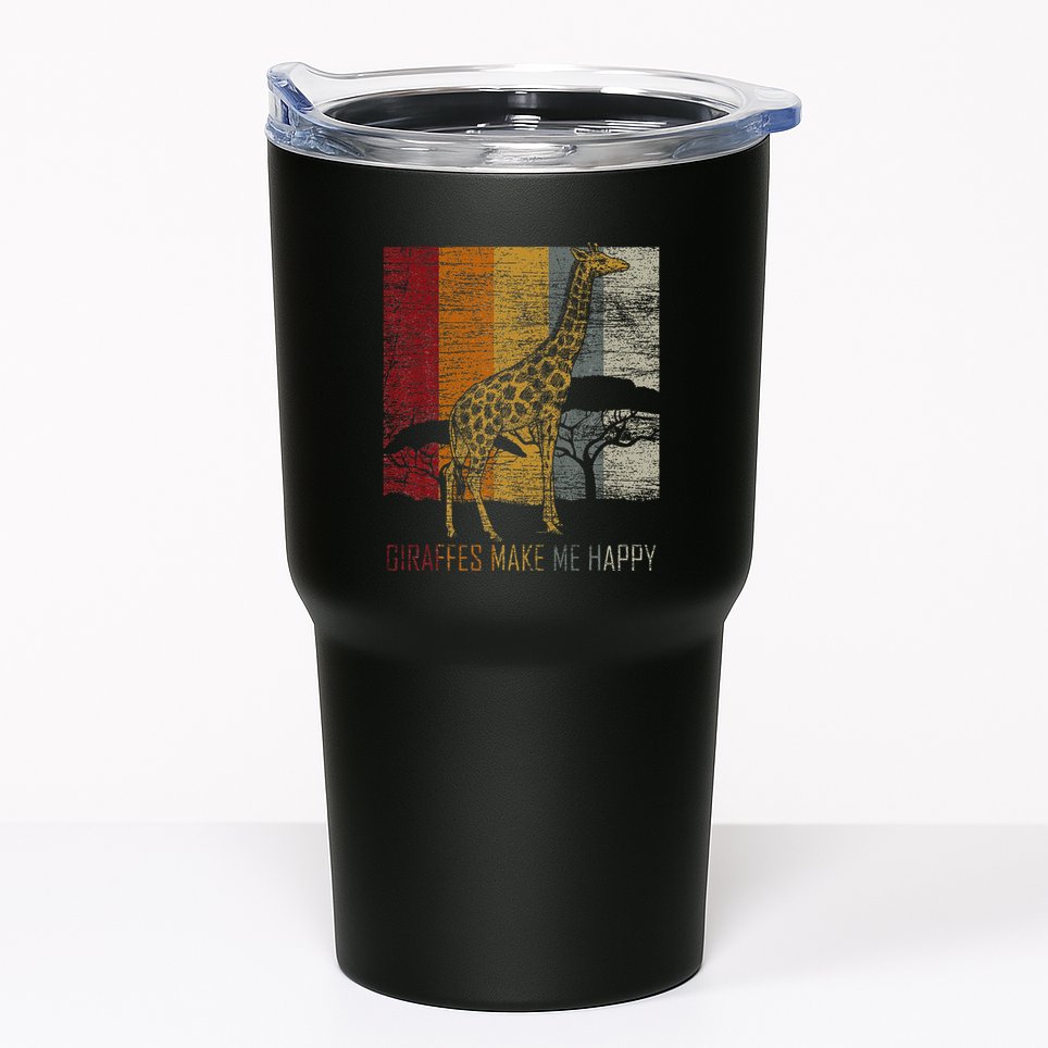 Zoo Keeper Africa Vintage Retro Gift Giraffe Tumbler