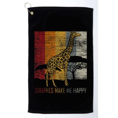 Zoo Keeper Africa Vintage Retro Gift Giraffe Golf Towel