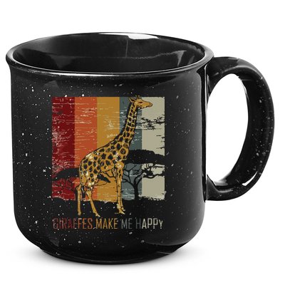 Zoo Keeper Africa Vintage Retro Gift Giraffe 15oz Campfire Ceramic Mug
