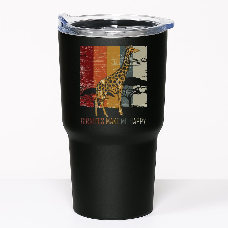 Zoo Keeper Africa Vintage Retro Gift Giraffe Tumbler
