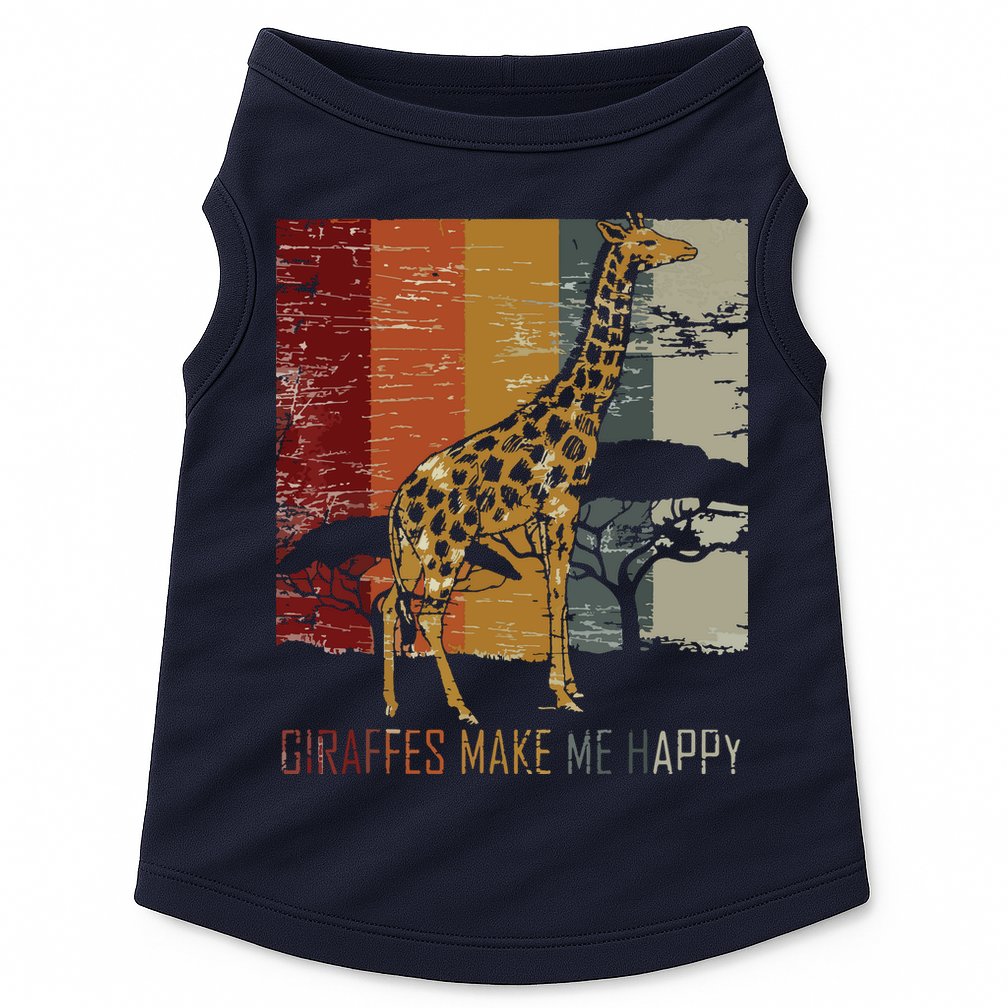 Zoo Keeper Africa Vintage Retro Gift Giraffe Doggie Tank