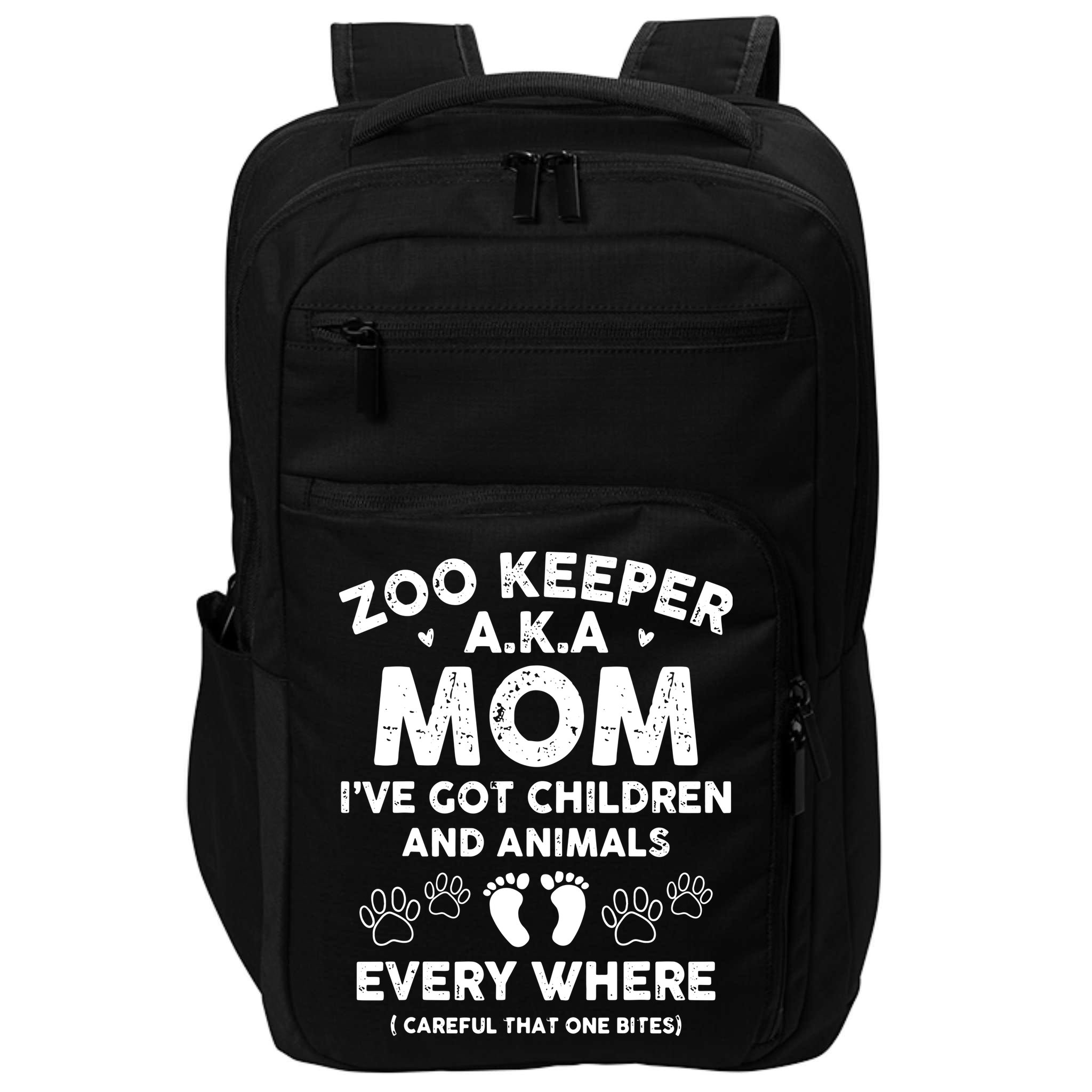 Zoo Keeper AKA Mom Ive Got Children And Animals Impact Tech Backpack