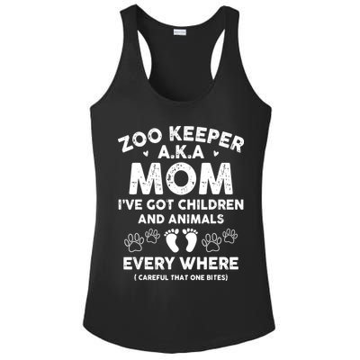 Zoo Keeper AKA Mom Ive Got Children And Animals Ladies PosiCharge Competitor Racerback Tank