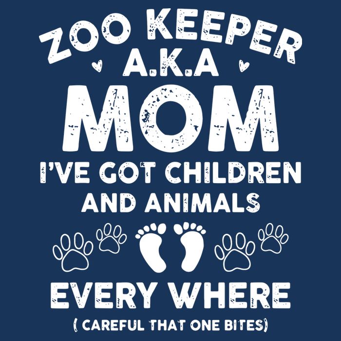Zoo Keeper AKA Mom Ive Got Children And Animals 7 Panel Mesh Trucker Snapback Hat