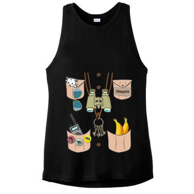 Zoo Keeper Costume Funny Halloween Zookeeper Ladies PosiCharge Tri-Blend Wicking Tank