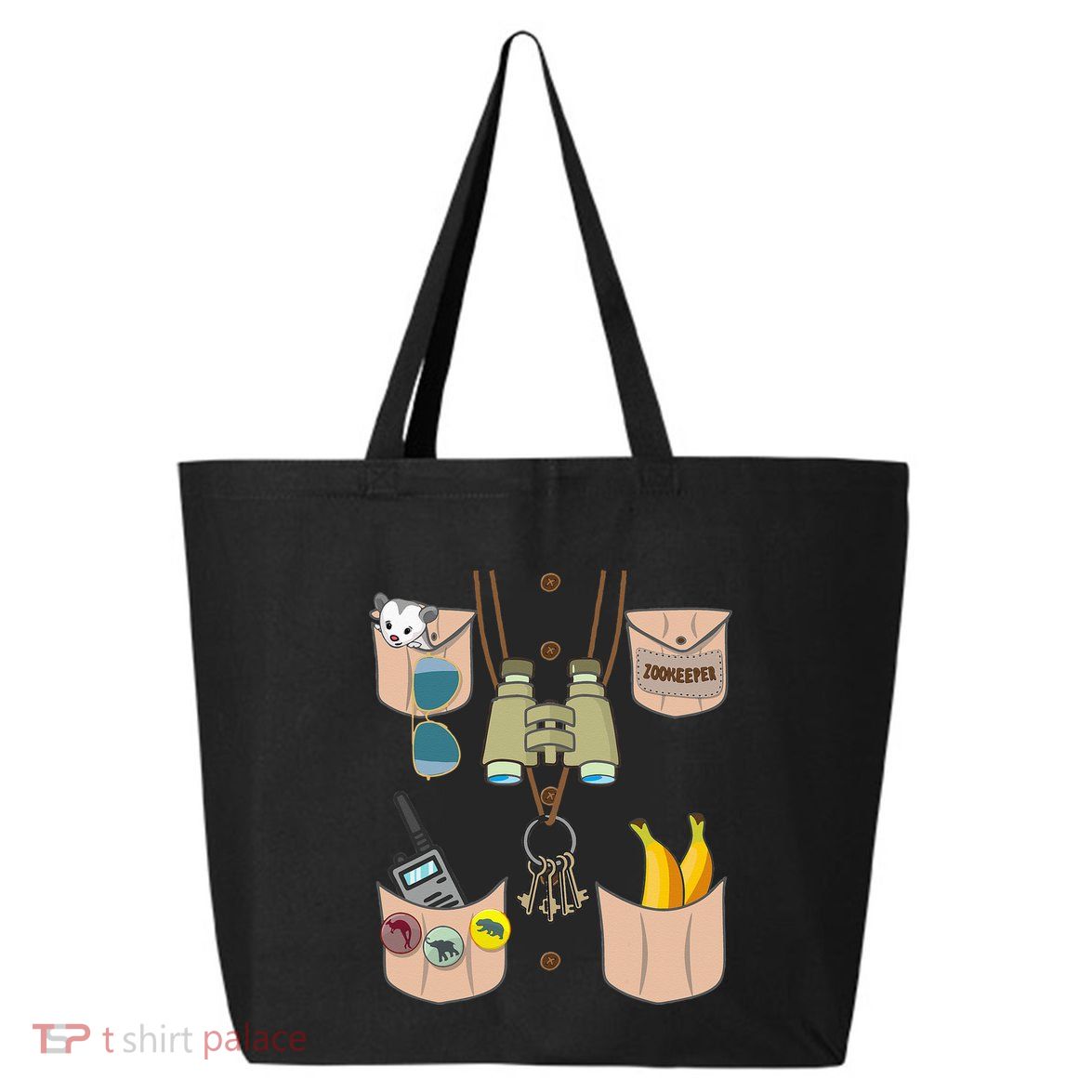 Zoo Keeper Costume Funny Halloween Zookeeper 25L Jumbo Tote