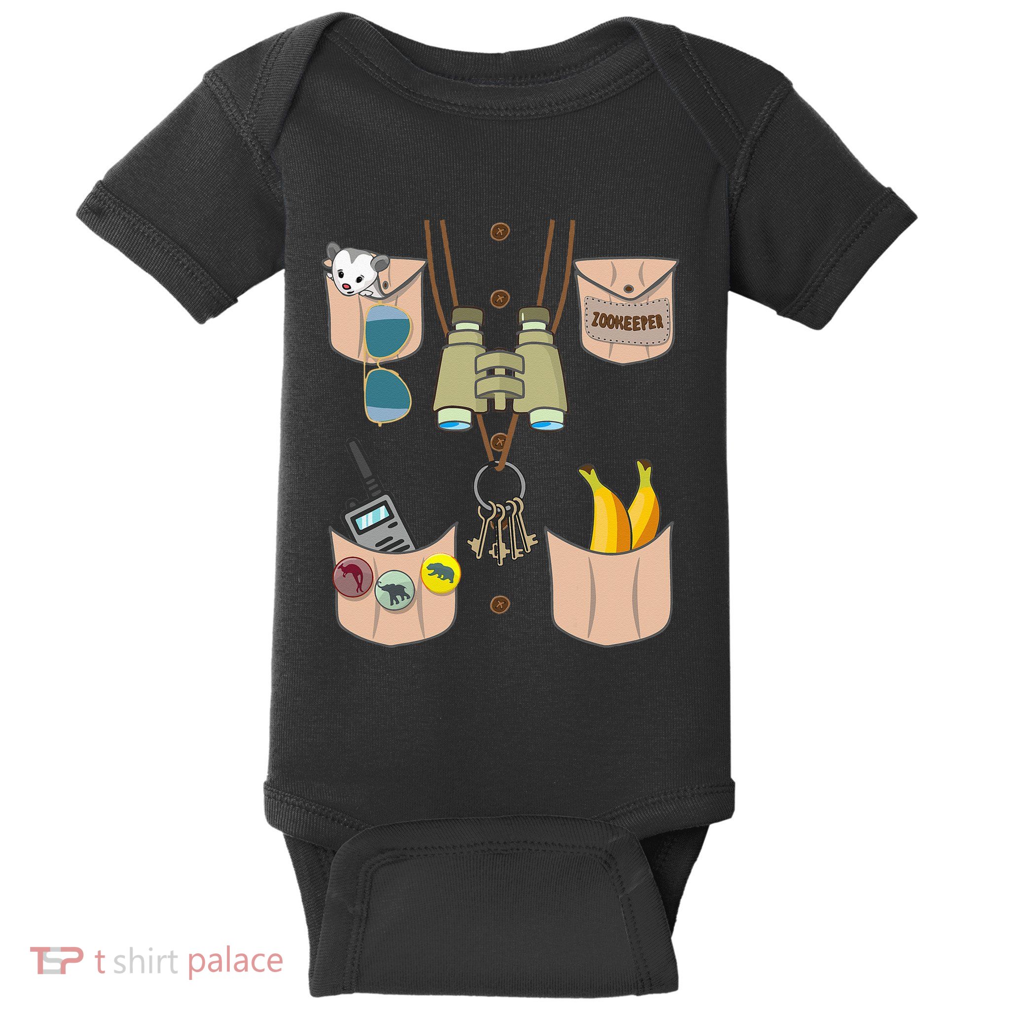 Zoo Keeper Costume Funny Halloween Zookeeper Baby Bodysuit
