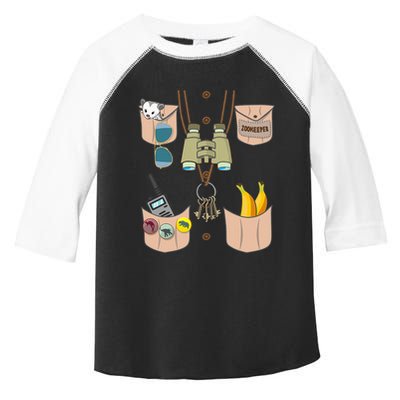 Zoo Keeper Costume Funny Halloween Zookeeper Toddler Fine Jersey T-Shirt