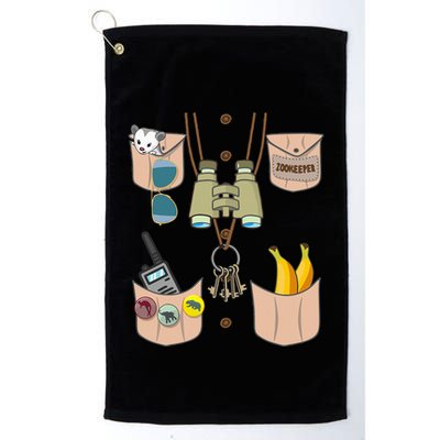 Zoo Keeper Costume Funny Halloween Zookeeper Golf Towel