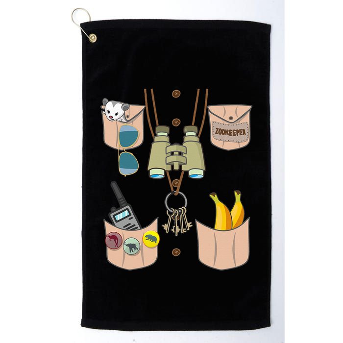 Zoo Keeper Costume Funny Halloween Zookeeper Golf Towel