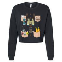 Zoo Keeper Costume Funny Halloween Zookeeper Cropped Pullover Crew