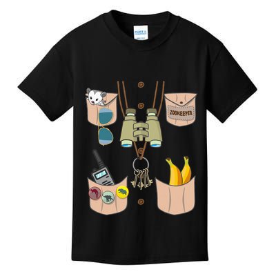 Zoo Keeper Costume Funny Halloween Zookeeper Kids T-Shirt