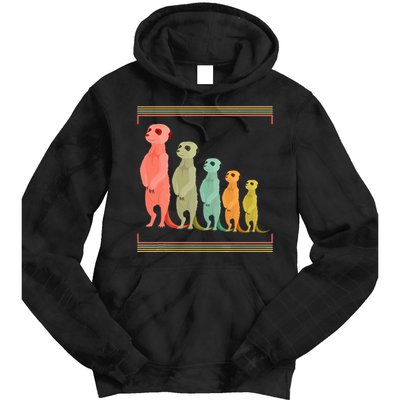 Zoo Keeper Cute Zoo Animal Gift Meerkat Tie Dye Hoodie