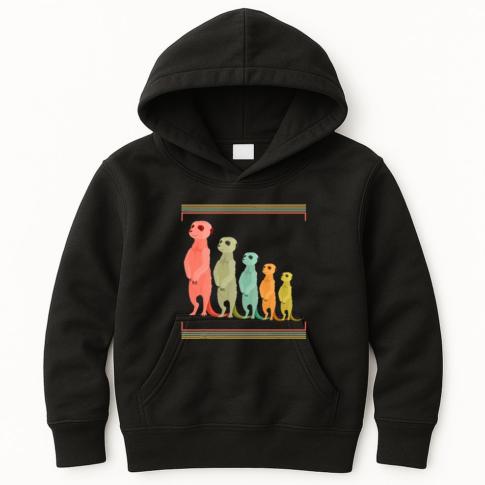Zoo Keeper Cute Zoo Animal Gift Meerkat Kids Hoodie
