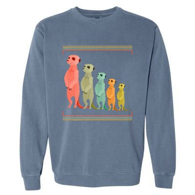 Zoo Keeper Cute Zoo Animal Gift Meerkat Garment-Dyed Sweatshirt